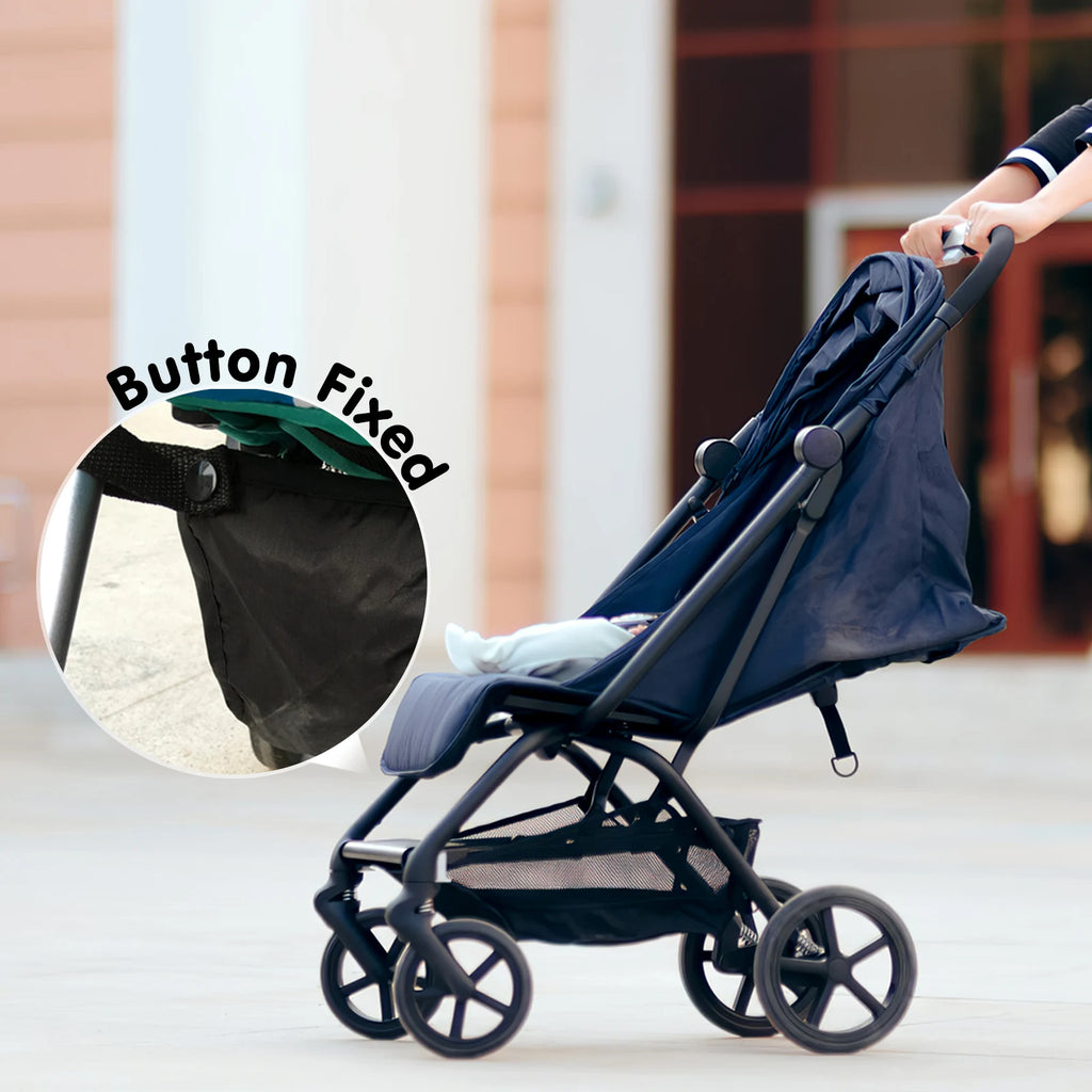 Infant Stroller Storage Bag Heavy Duty Wear Resistant Oxford Cloth Spacious Compartment Fits Most Strollers Stroller Bottom