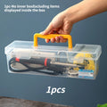 Portable Hardware Organizer Cases Lightweight Multi Grid Design Practical Storage Boxes for Screws Wrenches Home Arrangement