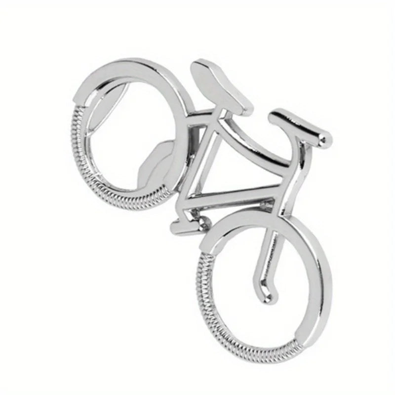 Corkscrew Metal Keychain,Stainless Steel Bike Shape Bottle Opener,Creative and Funny for Beer,Wine,Juice Opening,Kitchen Gadgets
