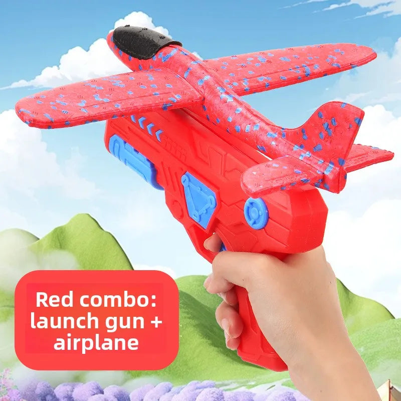 Popular Catapult Airplane Model - Outdoor Foam Airplane Toy for Kids, Ideal for Outdoor Fun & Family Parent-Child Activities