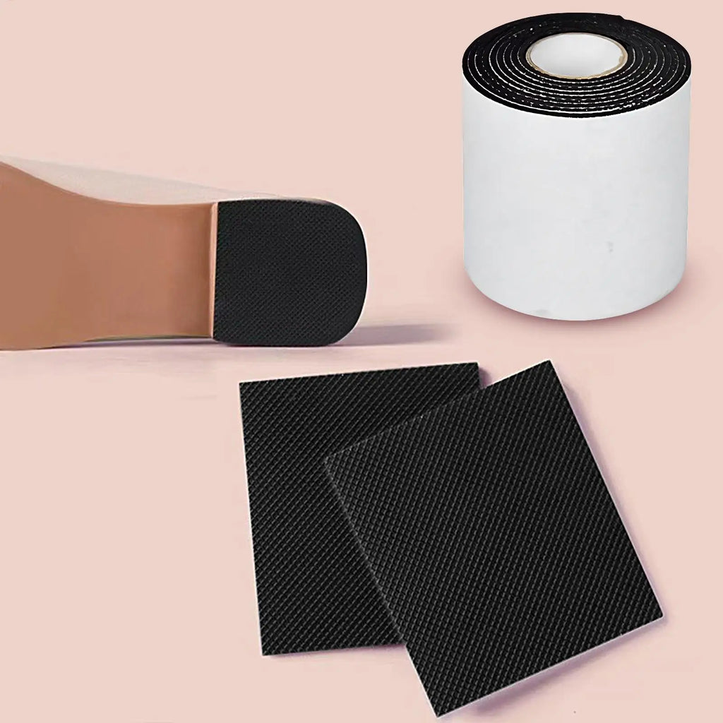 1 roll Anti-Slip Sole Grips Rubber Shoes Sole Grips Wear-Resistant Sole Cover Protector Shoe Grip Sticker Adhesive Shoes Mat