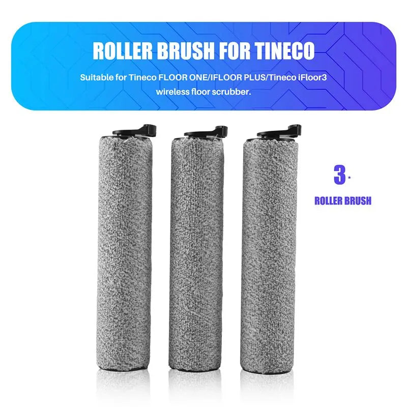 Soft Roller Brush For TINECO Ifloor 3 Floor One S3 Cordless Wet Dry Floor Washer Handheld Vacuum Cleaner Accessories-AT36