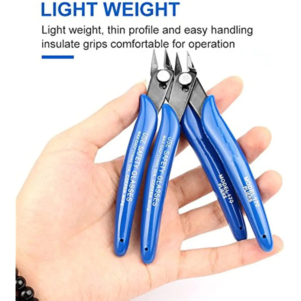 1/2 Pcs Universal Diagonal Pliers Electrical Wire Cable Cutters Side Snips Flush Pliers Carbon Steel Pliers Nipper Hand Tools