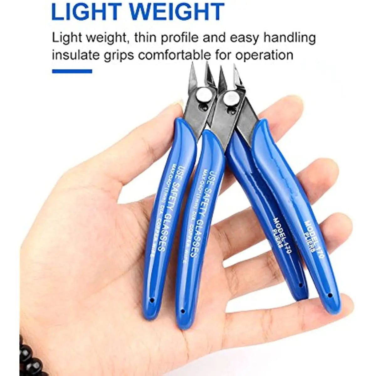 1/2 Pcs Universal Diagonal Pliers Electrical Wire Cable Cutters Side Snips Flush Pliers Carbon Steel Pliers Nipper Hand Tools