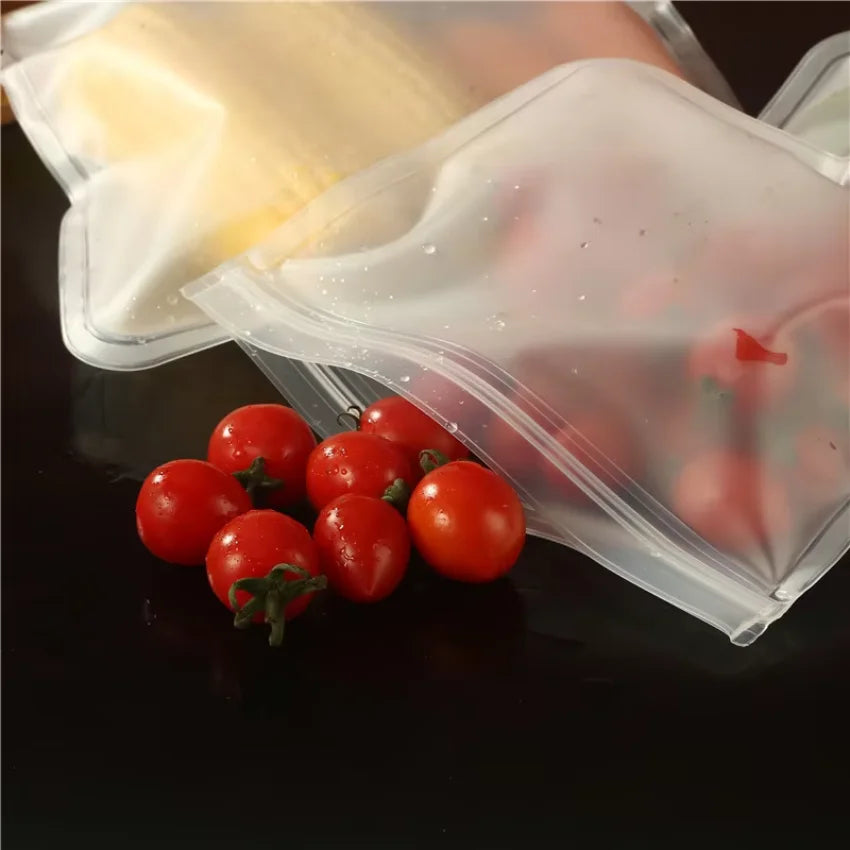 Silicone Food Storage Containers Leakproof Containers Reusable Stand Refrigerator Fresh Wrap Fresh Bag Food Storage Bag