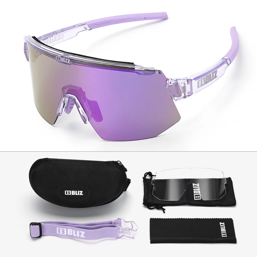 B Bliz Breeze Style Polarized Cycling Sunglasses UV400 Photochromic Outdoor Glasses for Men Women Anti-Slip for Climbing Hiking