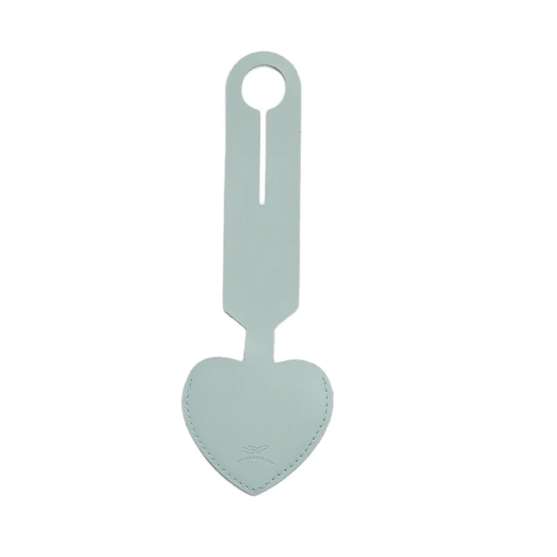 Creative Heart Shaped Leather Luggage Tag Write On Boarding Pass ID Tag Travel Gift