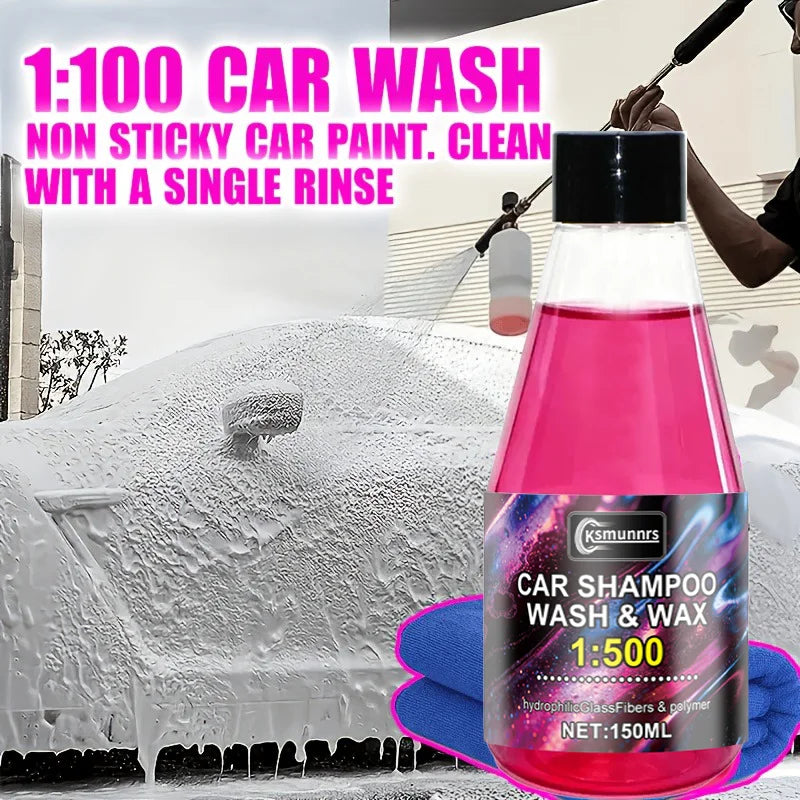 All-In-One Car Wash Liquid - Suitable for Creating a Mirror-Like Shine, Integrating All-In-One Paint Protection And Gloss Restor