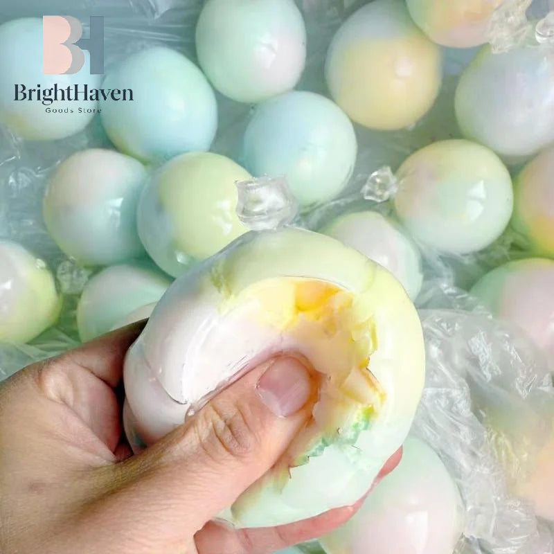 1Pcs Cracking Wax Ball Soft Decompression Toys Cantaloupe Chocolate Handmade Ball Anti Stress Sensory Fidget Toy B.H