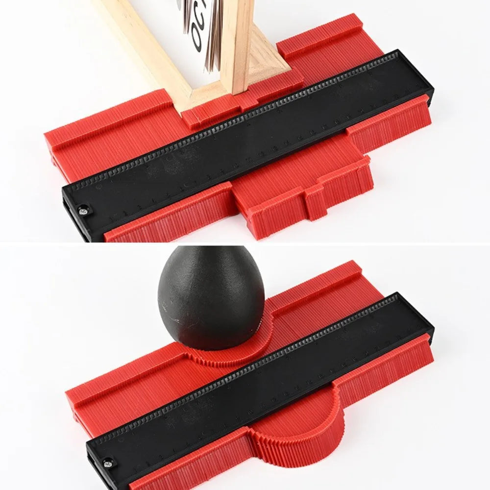 3-1Pcs Shape Contour Gauge Duplicator Measuring Ceramic Tile Carpet Cutting Template Profile Angle Ruler Contour Copier Woodwork