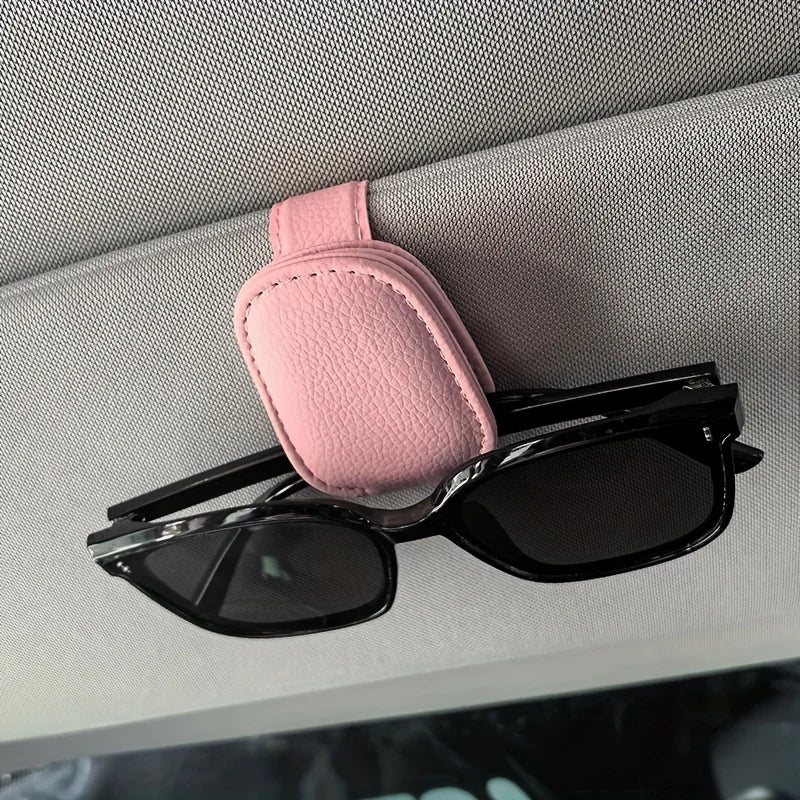 1pcs Universal Car Sun Visor Glasses Clip, Auto Eyeglasses Holder, Vehicle Interior Accessories, Eyewear Storage Bracket