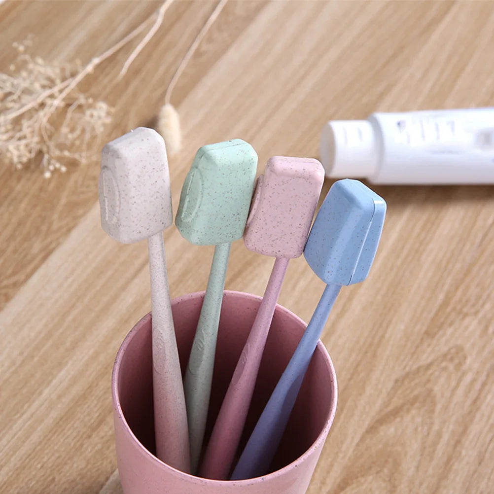 4Pcs Toothbrush Cap Toothbrush Cover Holder Travel Protective Case Dustproof Waterproof Plastic Hygiene Containers Hygiene