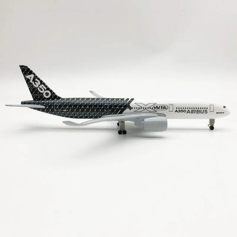 20CM A350 XWB Airline Model Plane Prototype A350 Aircraft Alloy Boys Toys Metal Diecast Airplanes Resin Collectible Miniatures