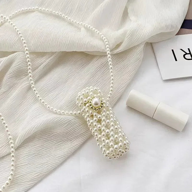 Heart Mini Bags for Women Delicate Pearl Cute Shoulder Crossbody Bag Stylish Versatile Sweet Girls Solid Color Leisure Holiday