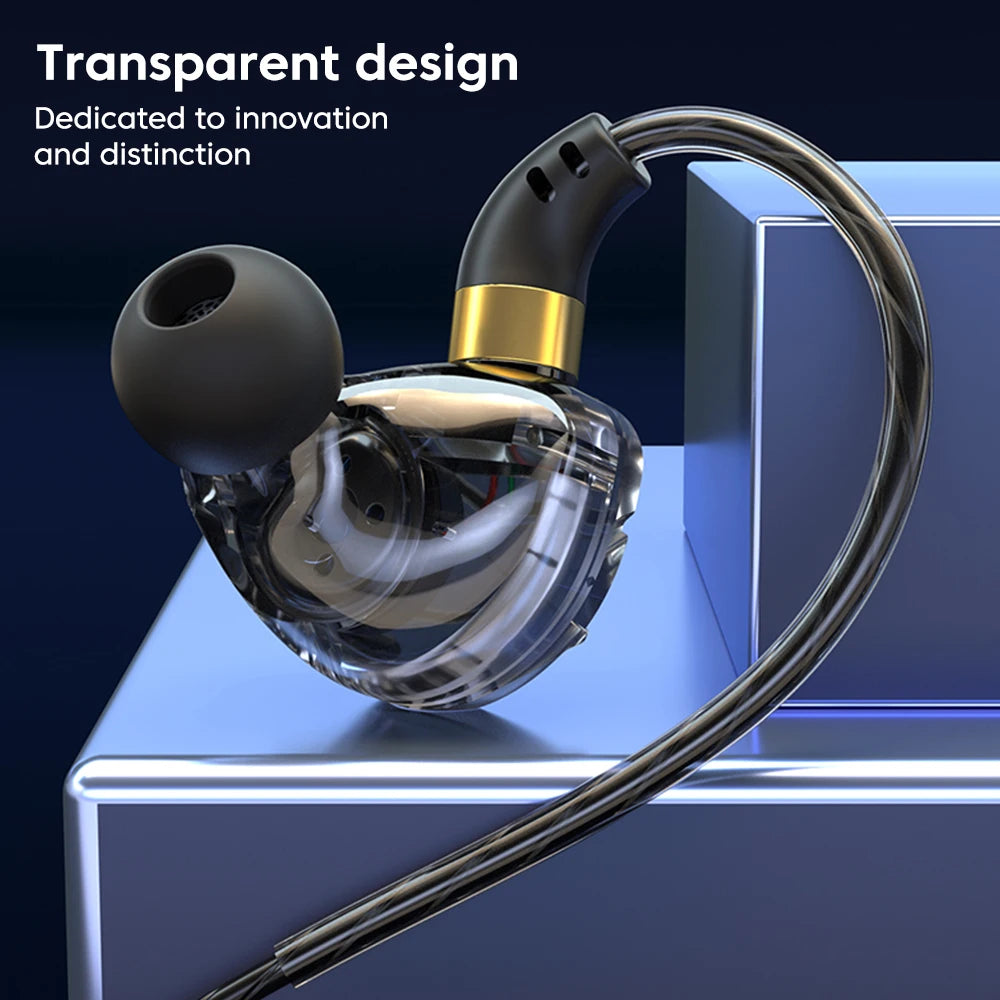 OLAF Gaming Headset Wired Earphones 3.5mm Cable Headphones Handsfree Bass Stereo Sports Earbuds DAC Type-C For iPhone 15 Samsung
