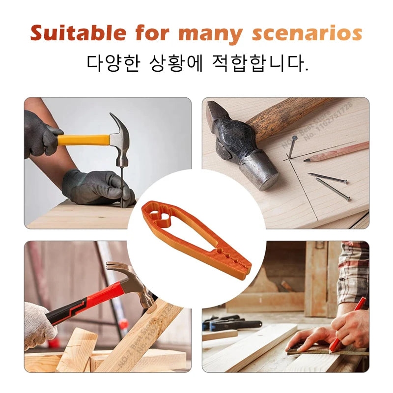 Finger Guard Nail Fixer Clamp, Durable Plastic Nail Holding Pliers, Multi-Purpose Safety Tool for Wood Construction & DIY Crafts