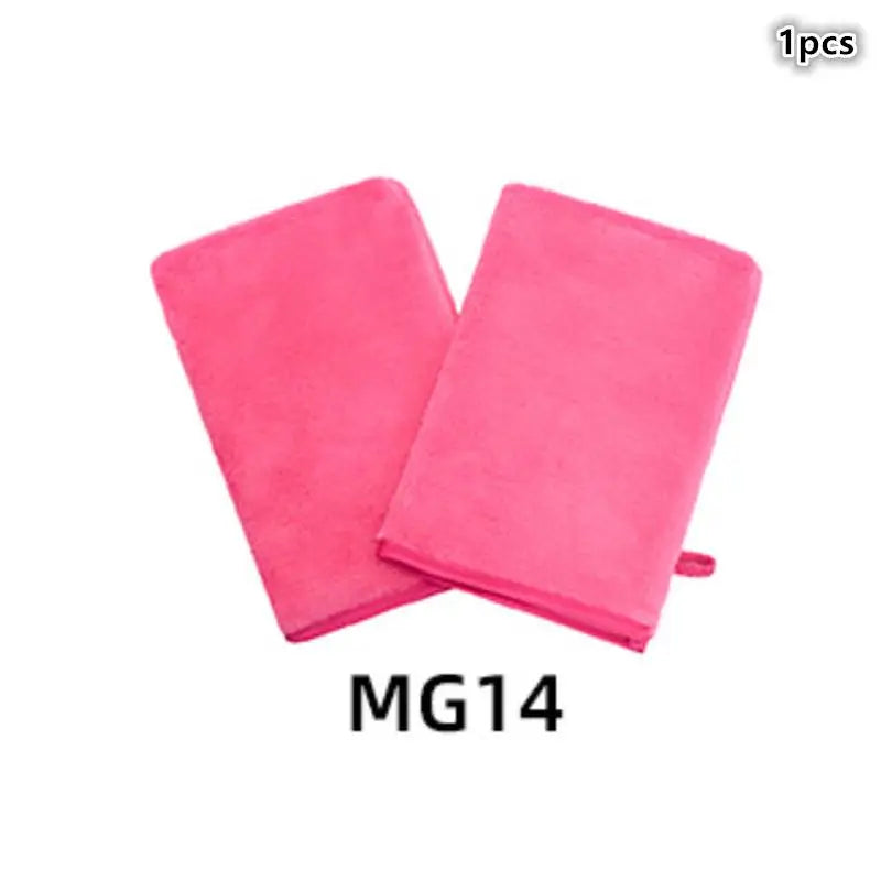 Reusable Makeup Remover Gloves Soft Microfiber for Deep Cleansing Gentle on Skin & Easy to Wash Colorful Quick-Dry