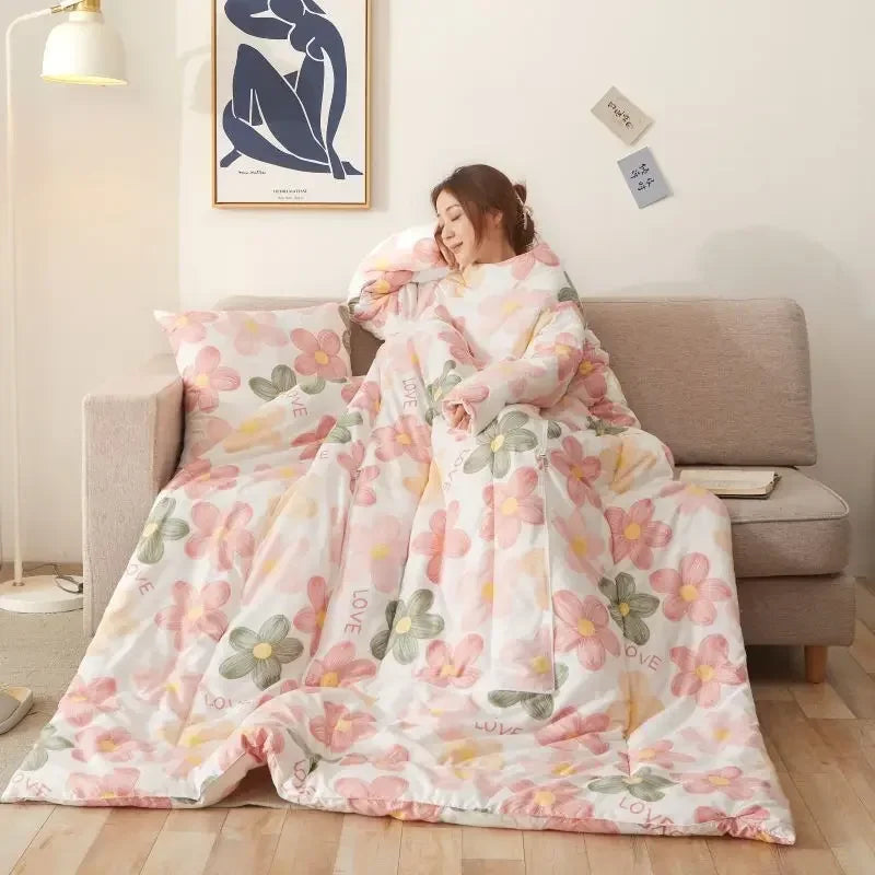Multi-functional Lazy Person Quilt Cushion That Is Anti-kicked and Worn on The Body