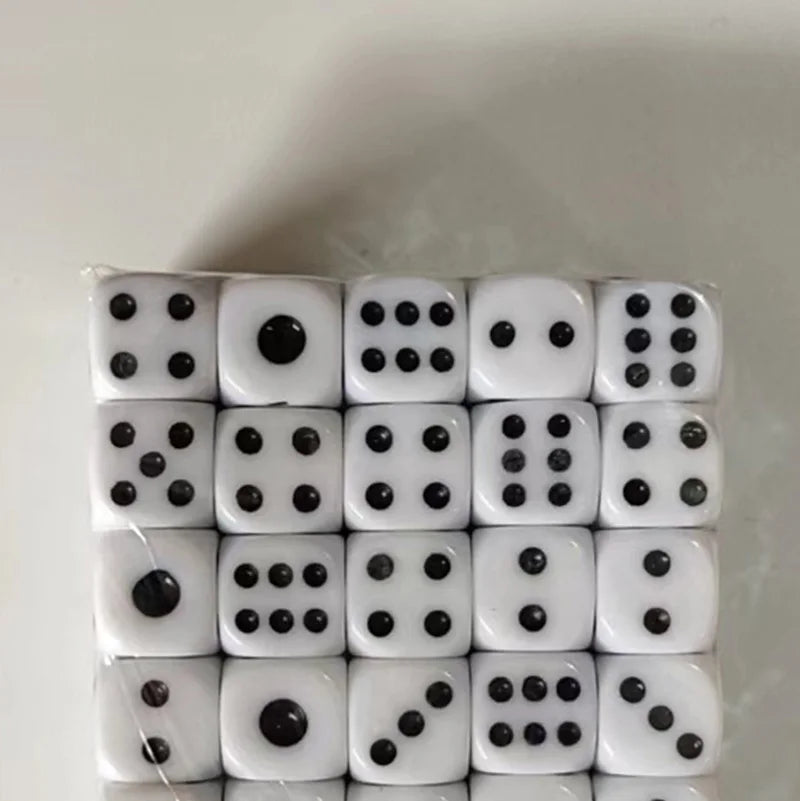 20 Pieces Point Dice Puzzle Game  6 Sided Dice DIY Game Accessory Small Size