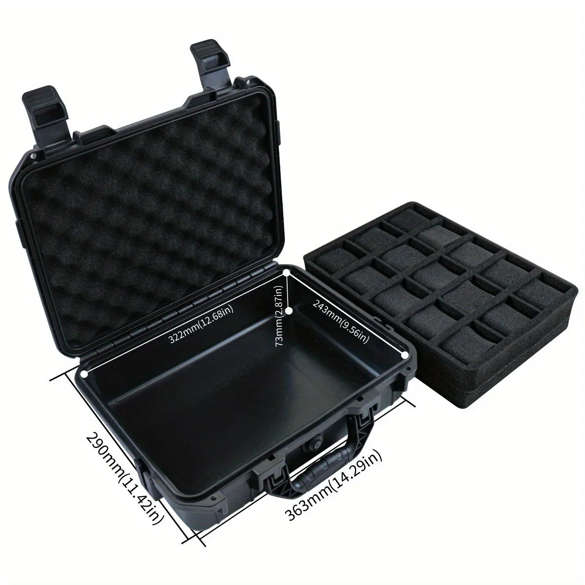 8/10/15 Slots Hard Protective Case with Sponge Waterproof Watch Storage Box  Moisture-Proof Collector Organizer