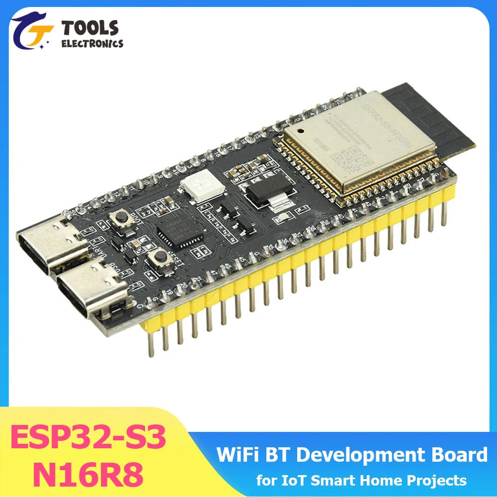 ESP32-S3 WiFi BT Development Board Module 8MB PSRAM 16MB FLASH N16R8 for ESP32S3-DevKitC-N16R8 for IoT Smart Home Projects