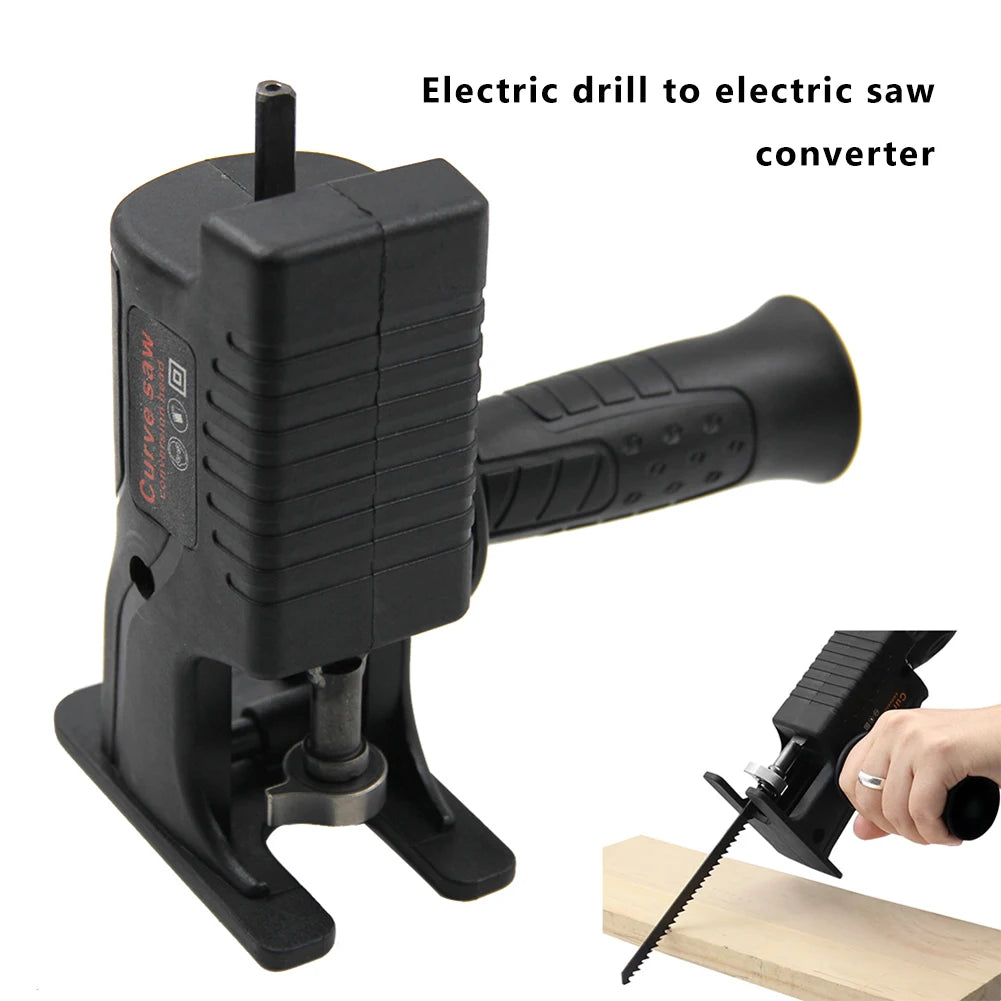 Portable Reciprocating Saw Adapter Electric Drill Modified Tool Drill To Jig Saws Cutting Tool for Wood Metal Plastics Cutting