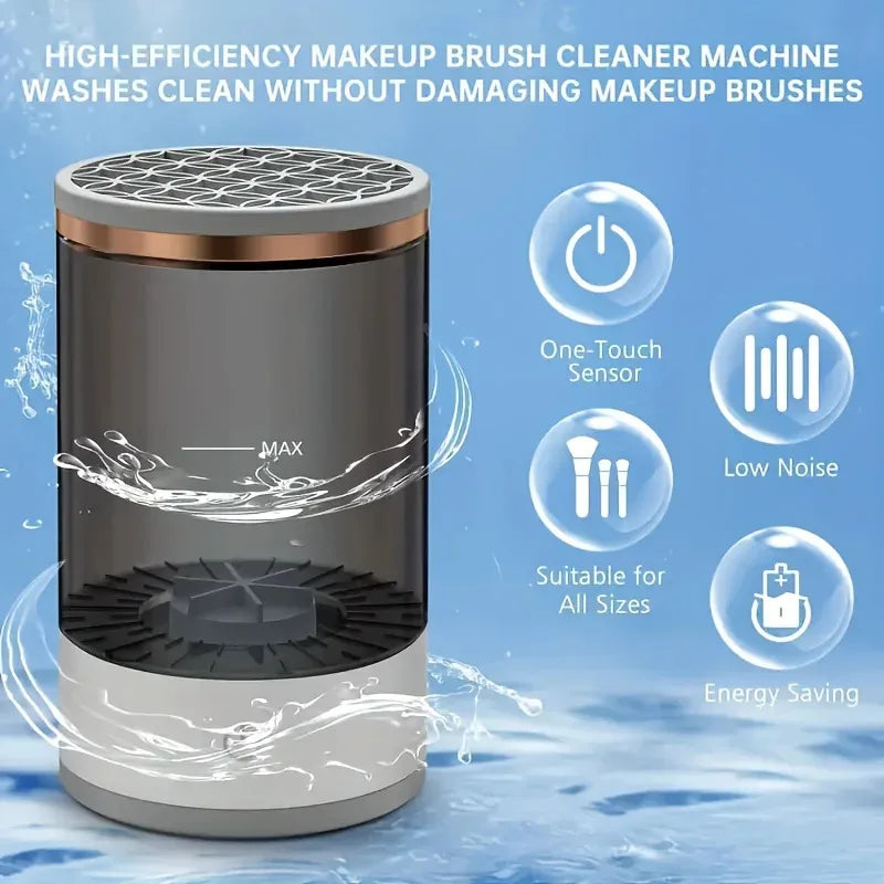 USB Powered Makeup Brush Cleaner And Dryer Odorless Battery Free Plug And Play Essential Beauty Tool For Cosmetic Brushes