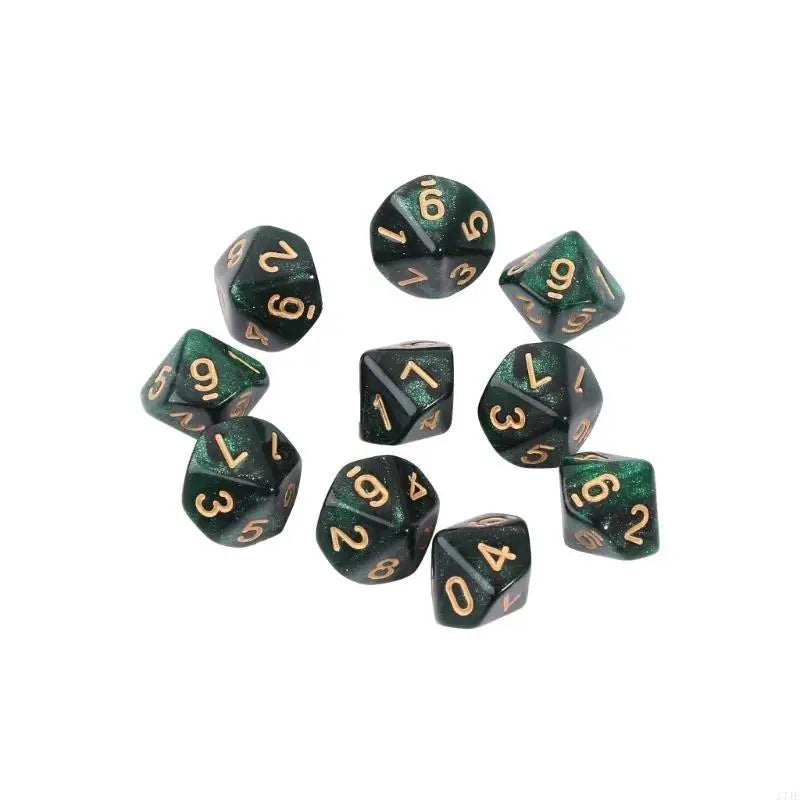 10pcs 10 Sided D10 Polyhedral for Table Games for Pub Club Games Supplies Table Games