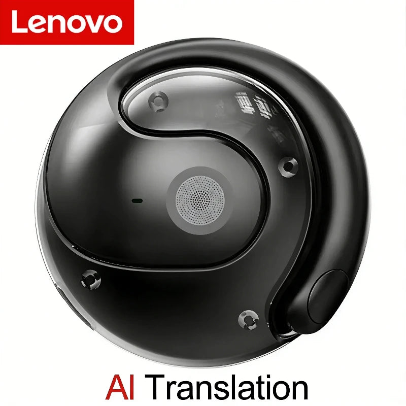 Lenovo T2 Earphones Wireless Bluetooth AI Earphones Realtime Language Translation 144 Languages Ear Hanging Headphone Translator