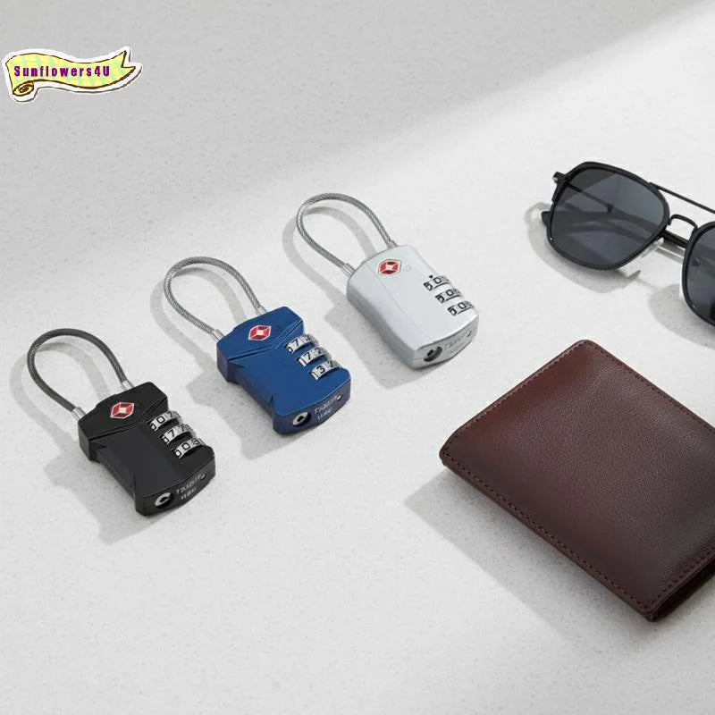 Travel TSA Customs Lock Password Changeable Lock 3 Digit Portable Zinc Alloy Suitcase Luggage Backpack
