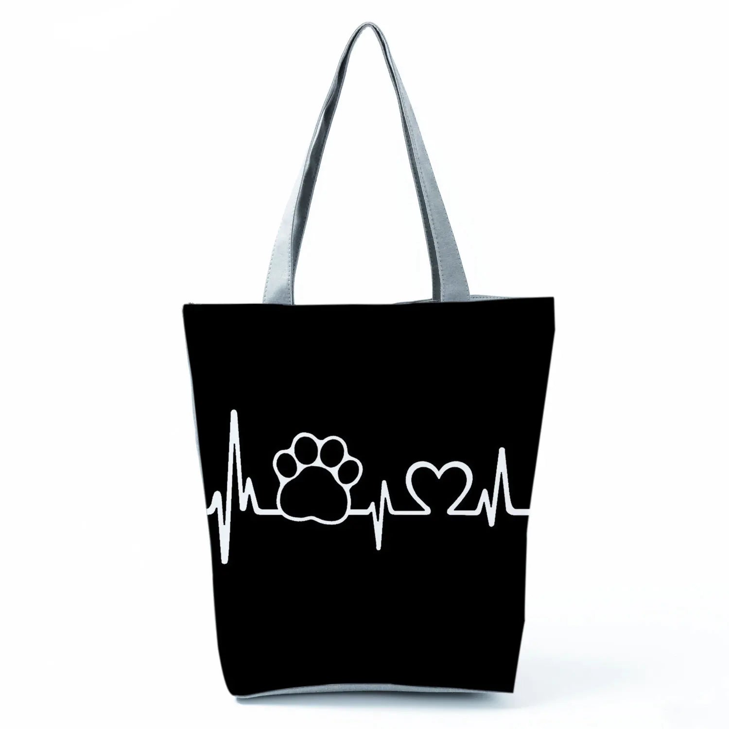 Fashion Dogs Paws Handbags Printed Love Dogs Shopping Bag Casual Women Shoulder Bag Summer Kawaii Female Tote Travel Beach Bag