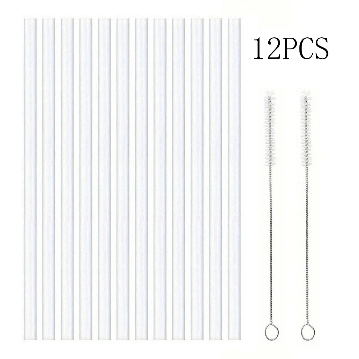 4/812pcs Replacement Straw Compatible for Stanley 20 oz 30 oz 40 oz Cup Tumbler, Clear Reusable Straws with Cleaning Brush