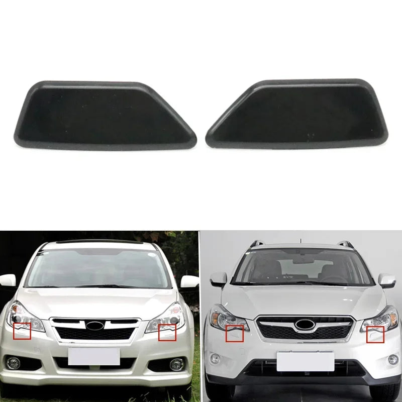 2pcs For Subaru Legacy 2010-2014   XV 2012-2015 Car Headlight Headlamp Cleaning Washer Spray Nozzle Jet Cover Cap