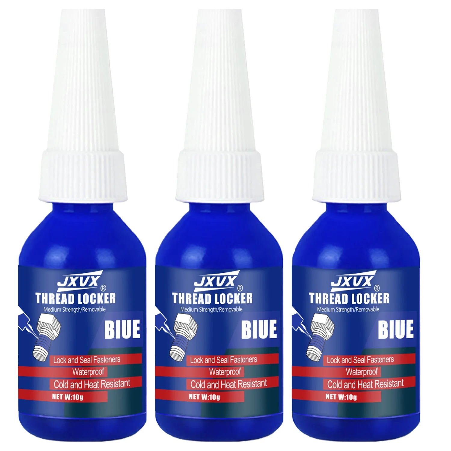lock tight Thread Blue Thread Locking Agent, Medium Strength Blue Anaerobic Adhesive for Fixing Screws and Nuts, Anti-Loosening, Anti-Corrosion, Oil Resistant, Loctite Removable Loosening/Corrosion.