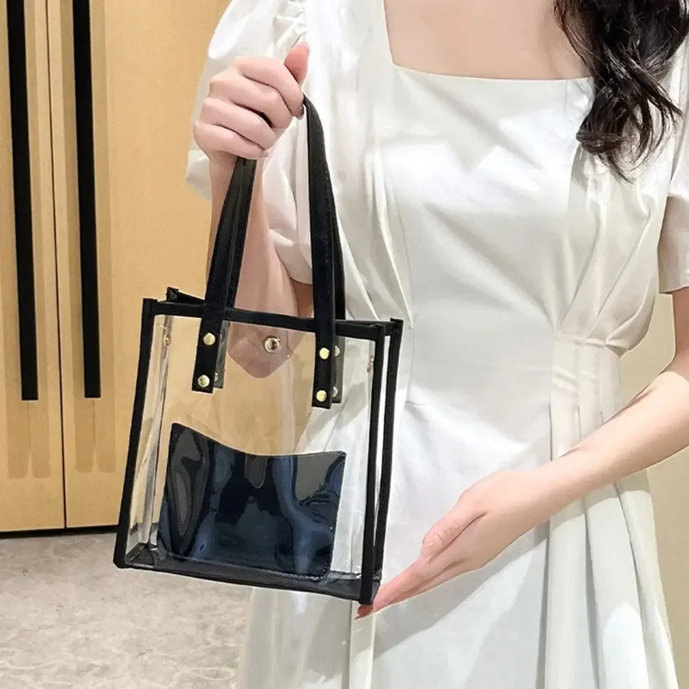 Fashion PVC Jelly Handbag Lightweight with Small Bags Crossbody Bags Waterproof Shoulder Bag Women