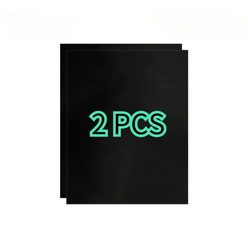 yes1/2/3/4/5PCS Black BBQ Grill Mat Oven Baking BBQ Grill Mat Microwave Bottom Liners Cooking Kitchen Outdoor Picnic Party Tool