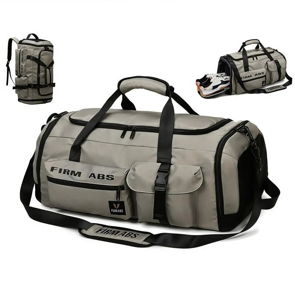67L Travel Backpack Large Capacity with Shoes Compartment Camping Duffel Bags Dry Wet Separation 3 in1 Fitness Handbag Unisex