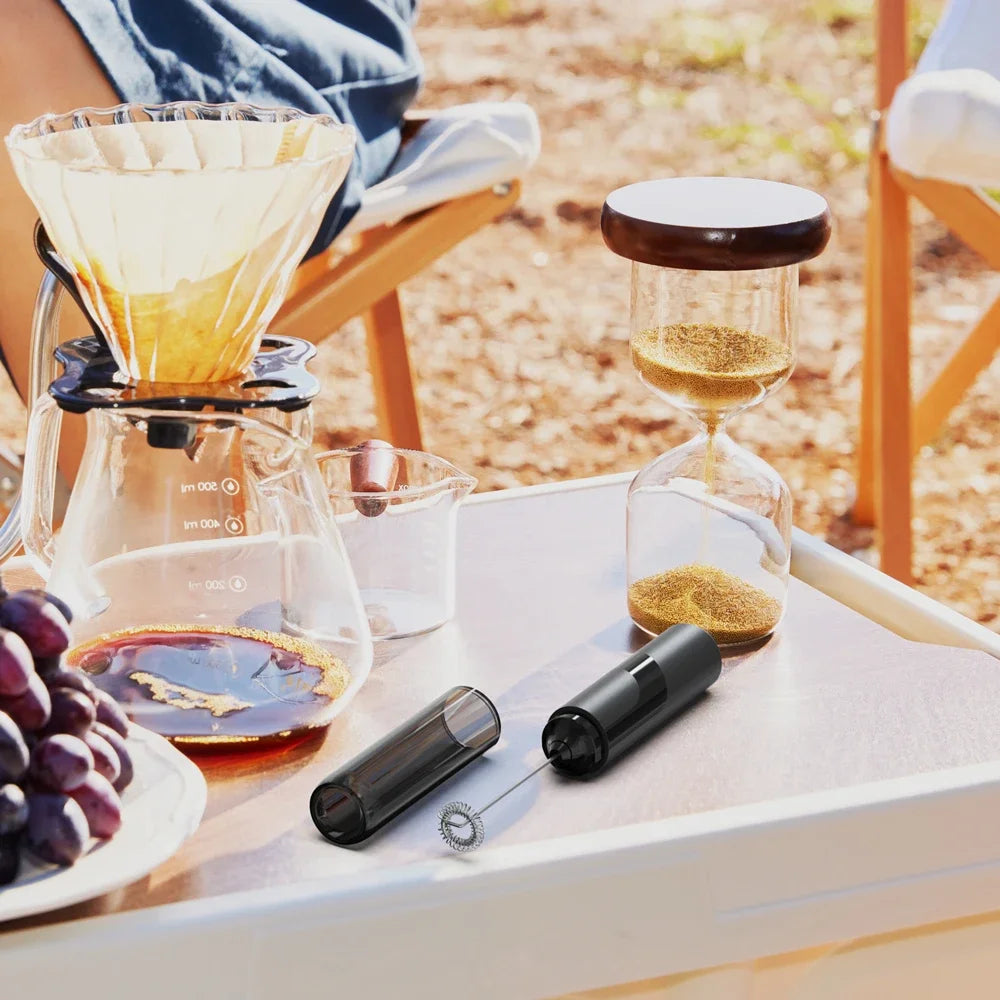 Portable Battery Stirrer Milk Frother Handheld Foam Maker for Lattes Whisk Drink Mixer Coffee Electric Egg Beater Kitchen Tool
