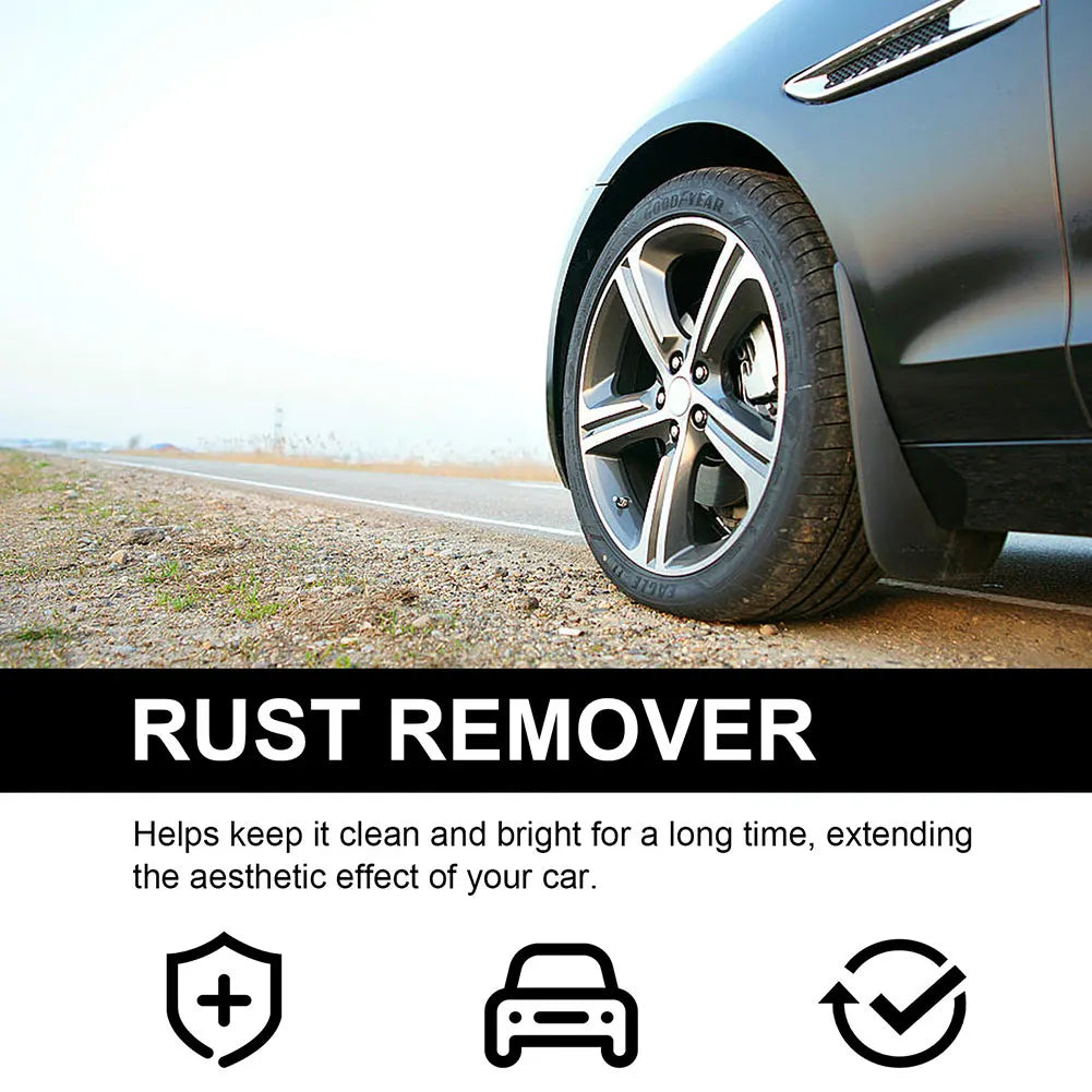100ml Derusting Spray Car Rust Removal Spray Auto Rim Dust Cleaner Car Wheel Hub Rust Remover for Car Maintenance Cleaning