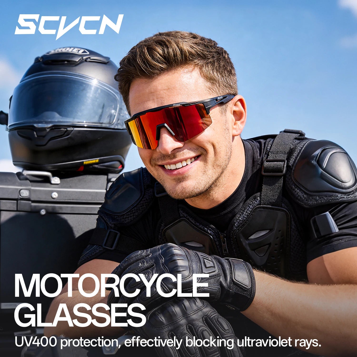 SCVCN Photochromic Cycling Glasses Women Sunglasses for Men Hiking Eyewear Sports MTB Mountain Goggles Bicycle Road Bike 2026