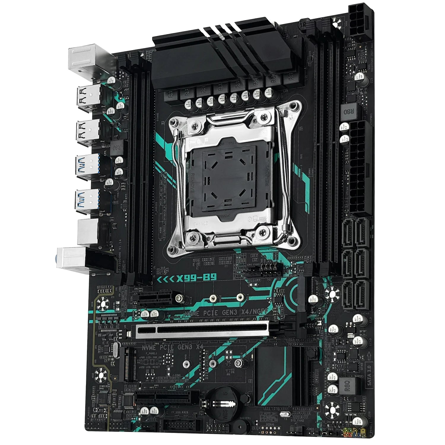 MACHINIST X99 B9 Motherboard Kit Intel Xeon E5 2680 V4 CPU LGA 2011-3 Support DDR4 4-channel RAM C612 Chip NVME/SATA M.2 USB3.0