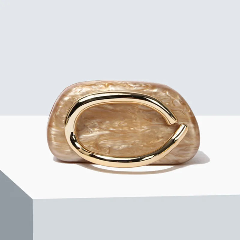 New Designer Handmade Gold Clasp Box Clutch Bag for Women, Evening Wedding Mini Wallet, Party Cute Purse Handbag 2025