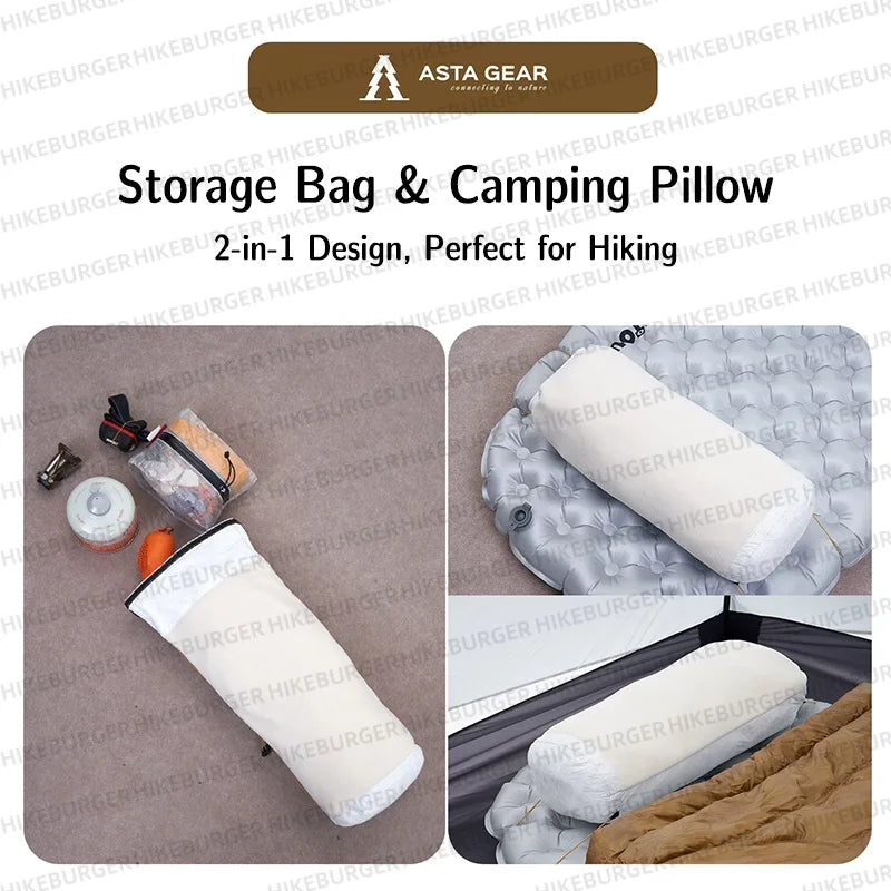 ASTA GEAR 2-in-1 Sorage Bag Camping Pillow 7L Ultralight Outdoor Hiking Tent Accessories sleeping bang