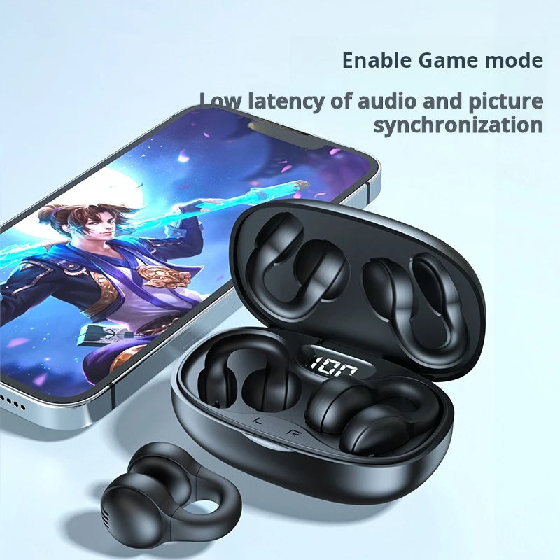 Jabra Open Ear Clip Earbuds ENC Wireless Bluetooth5.3 Headphone Noise Cancelling Earphone With Mic For Android iOS Xiaomi