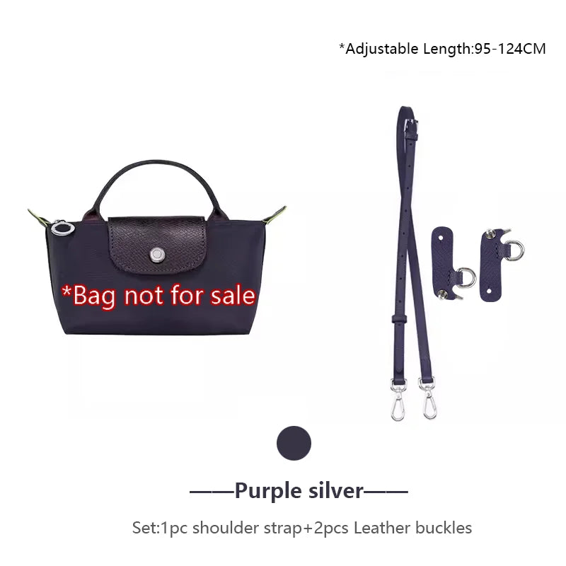 Genuine Leather Bag Shoulder Strap For Longchamp Mini Bag Crossbody Bag Strap Adjustable Bag Belt Bag Replacement Accessories