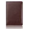 Unisex PU Leather Passport Holder - Travel Document Case with Multi-Card Slots, Simple Protective Cover for Men & Women