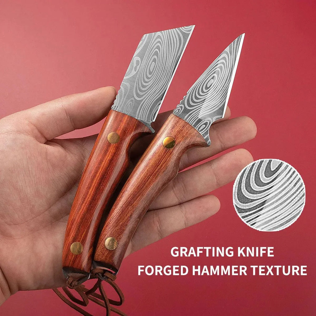 Mini  Steel Grafting Knife Budding Knife Garden Tool Multi-functional Knife Wood Grafting Tool