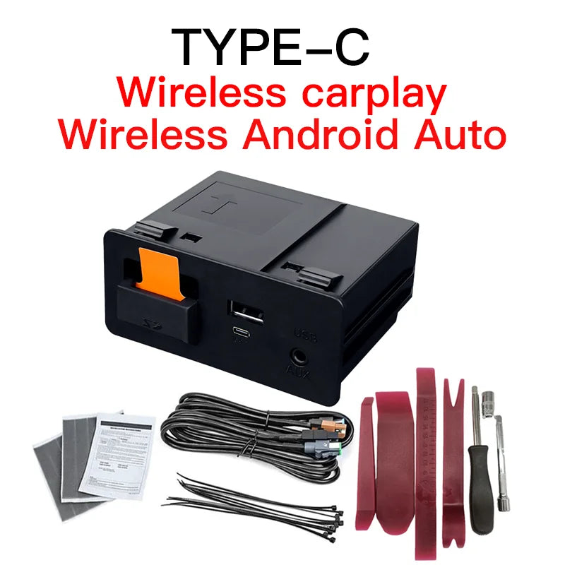 Type-C Wired Wireless CarPlay Android Auto USB Adapter for Mazda 2 3 6 CX3 CX5 CX8 CX9 MX5 Demio Miata TK78669U0C Retrofit  Kit