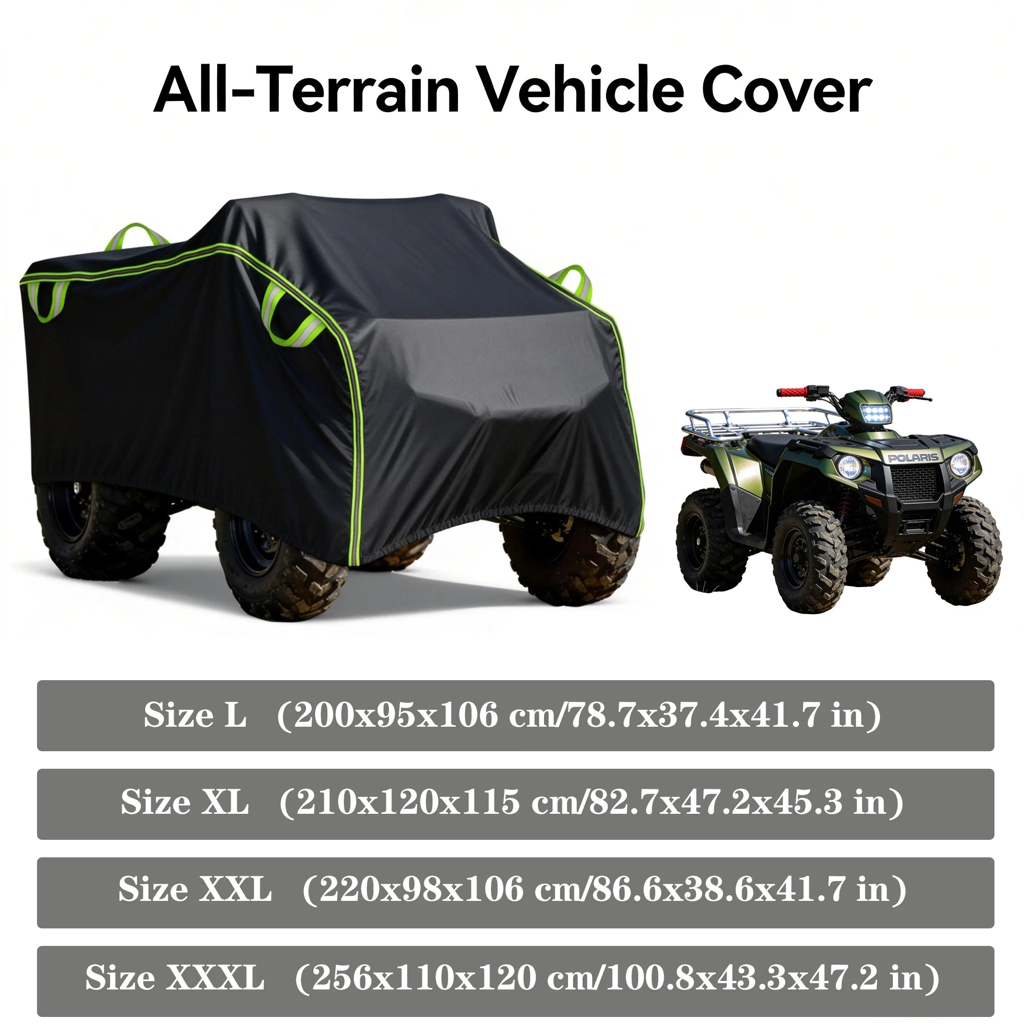 Quad Bike ATV Cover Universal Dust UV Protector for Motorcycle Scooter Kart Motorbike for Polaris Hisun Yamaha Can-Am CFMOTO