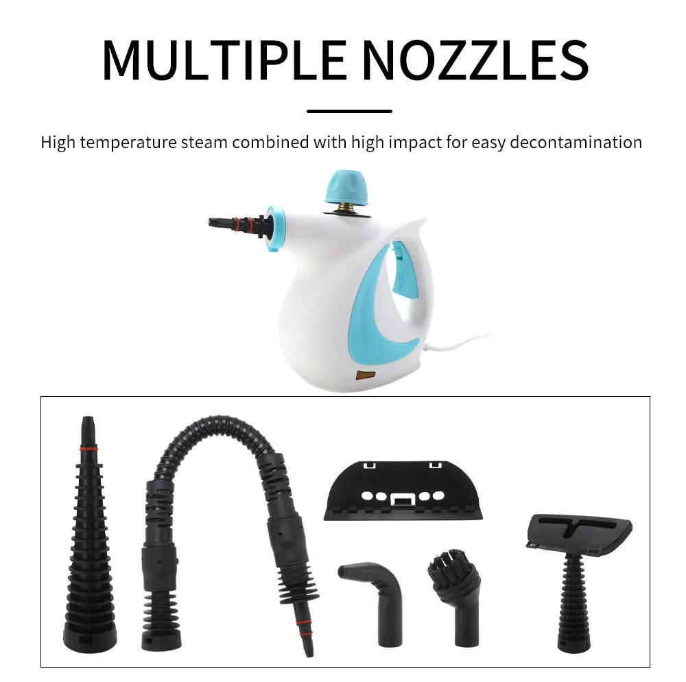 Pressurized Handheld Steam Cleaner for Home - Portable Multi-purpose High Pressure Deep Multi-surface Cleaning Steamer Machine